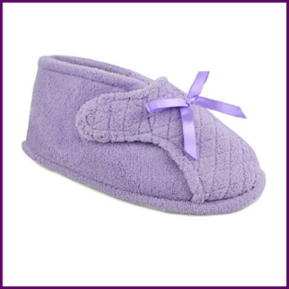 Adjustable Front Flap Slippers with Memory Foam, … - image 2